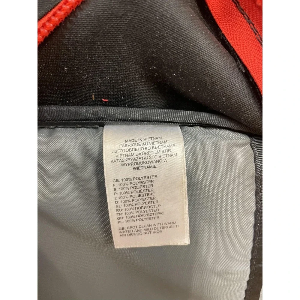 The North Face Jester‎ Black Red 18in Backpack Laptop Travel Daypack Bag Men